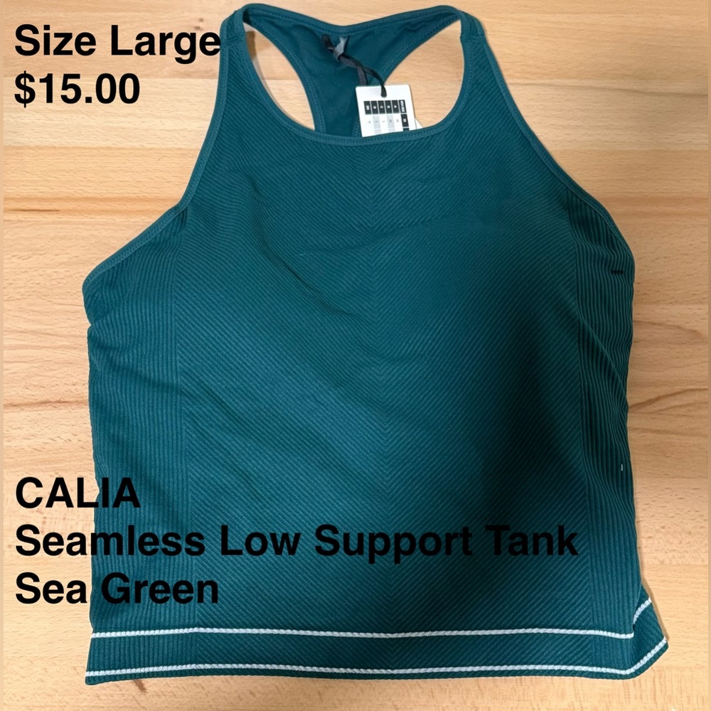 Alia Sea Green Seamless Low Support Tank